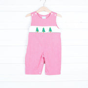 Twinkly Tree Red Smocked Longall