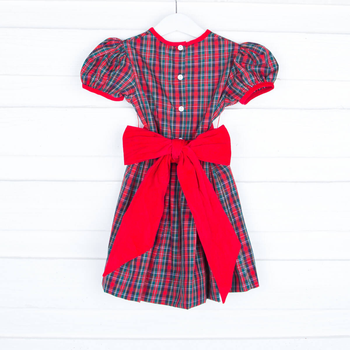 Christmas Eve Red Sash Dress