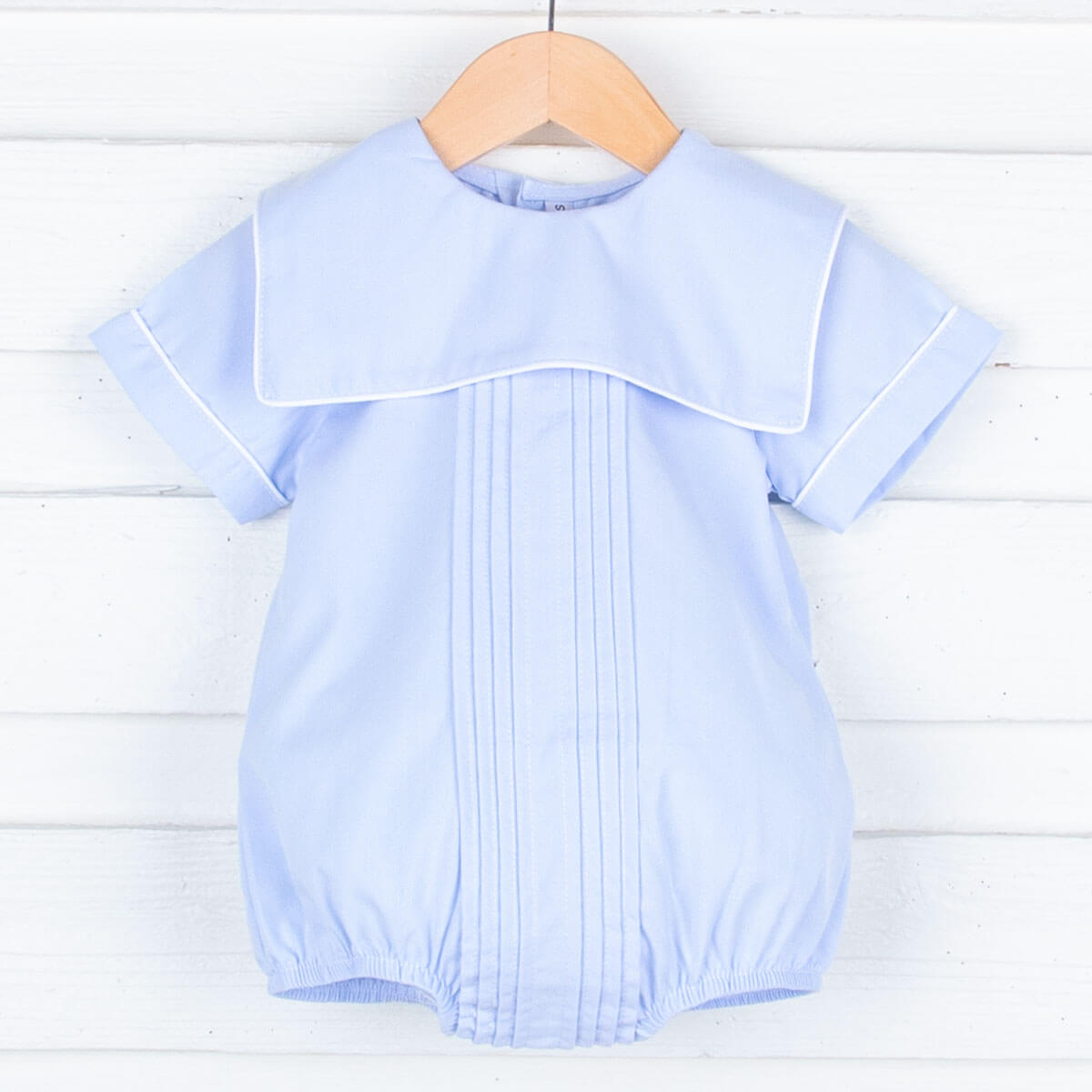 Pleated Light Blue Boy Bubble