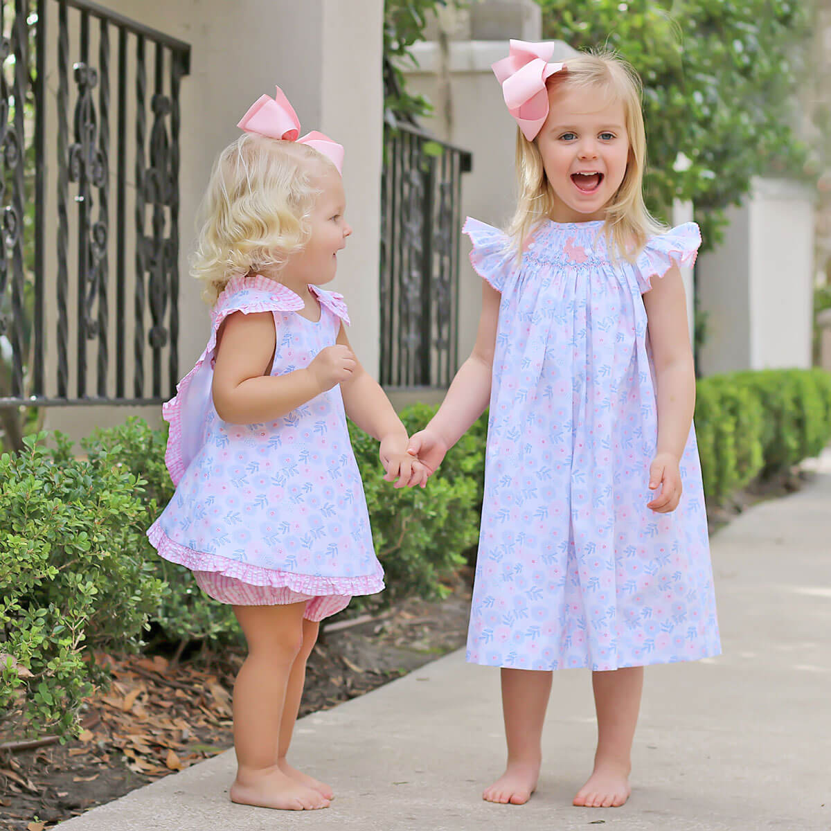 Easter Bunny Smocked Blooming Dress