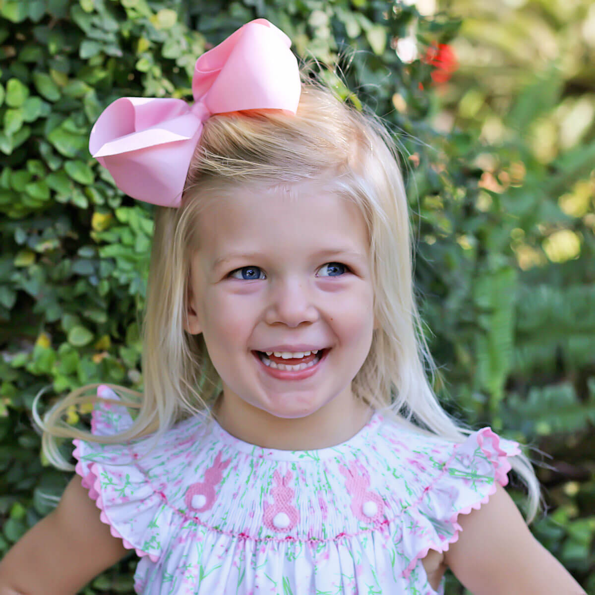 Bunny Smocked Spring Floral Dress