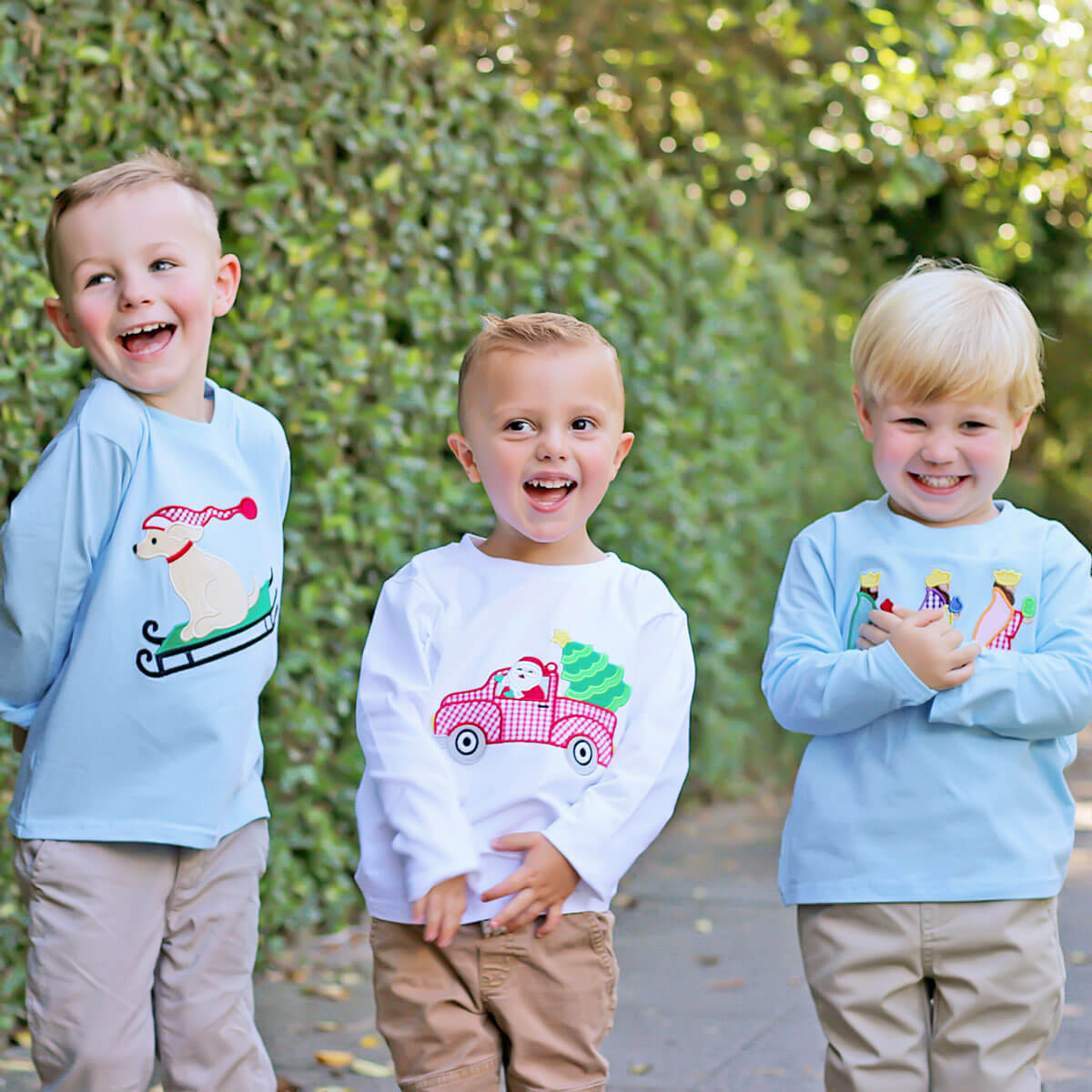 Santa Truck Long Sleeve Shirt