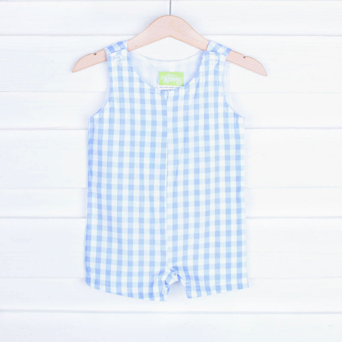 Light Blue Jon Jon Gingham