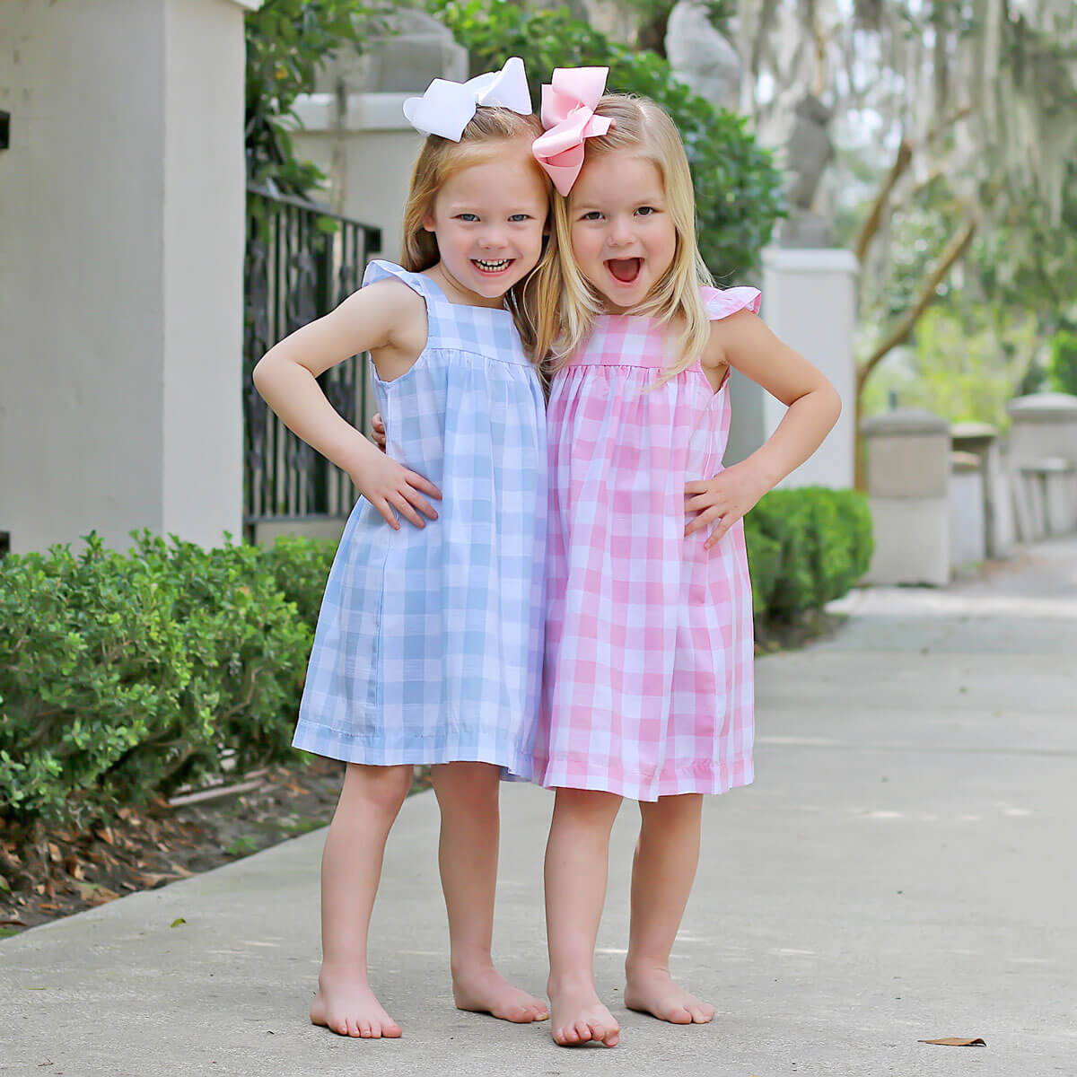 Blue Check Amy Dress