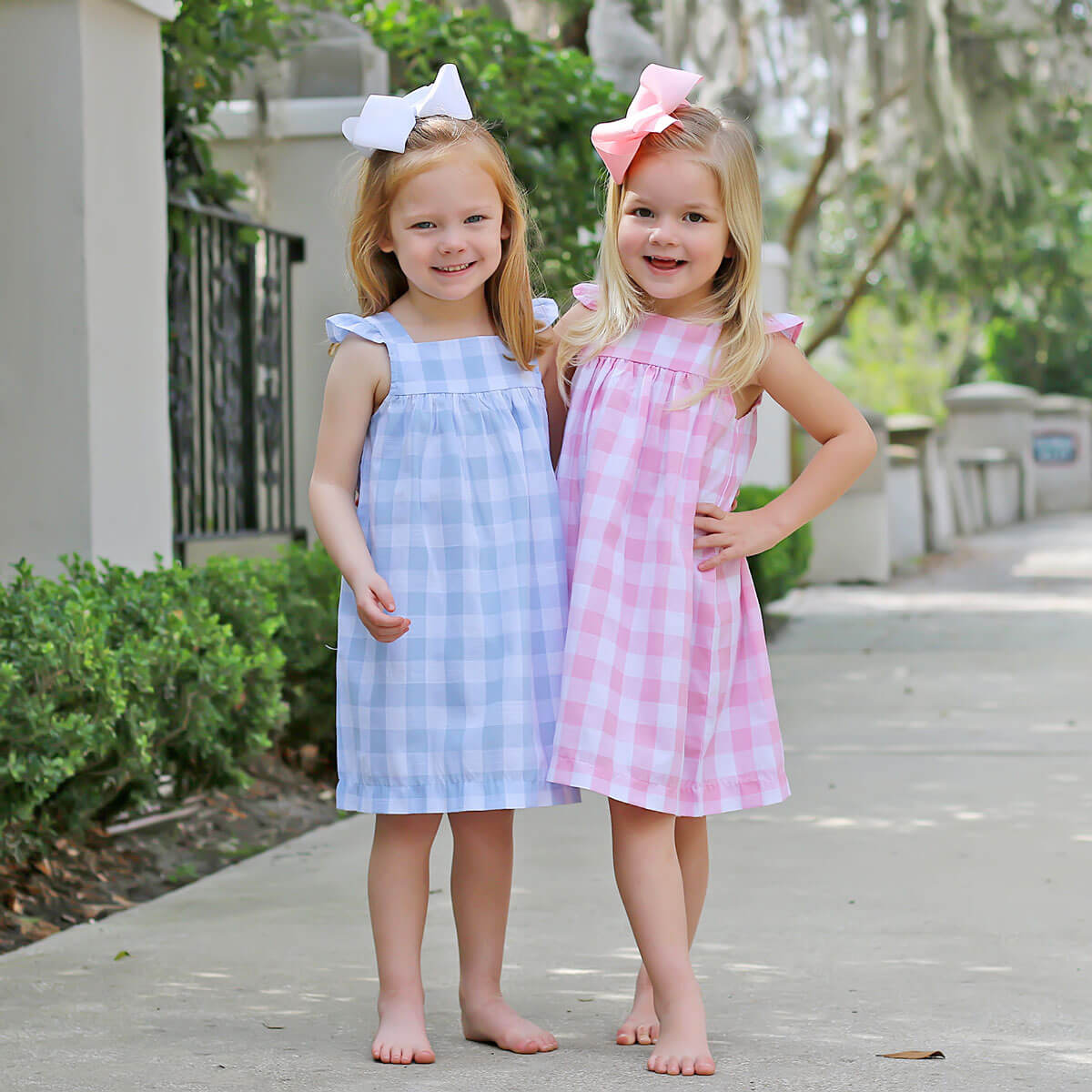 Blue Check Amy Dress