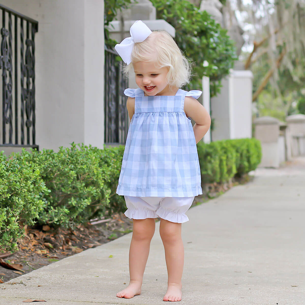 Blue Check Amy Bloomer Set