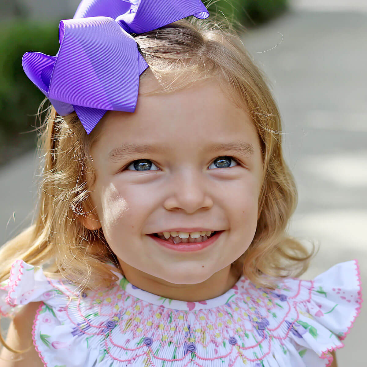 Geometric Smocked Flower Garden Bloomer Set