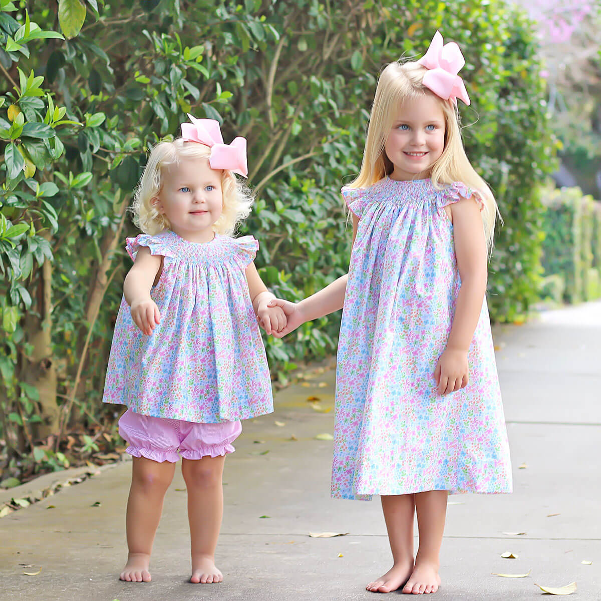 Spring Garden Smocked Dress