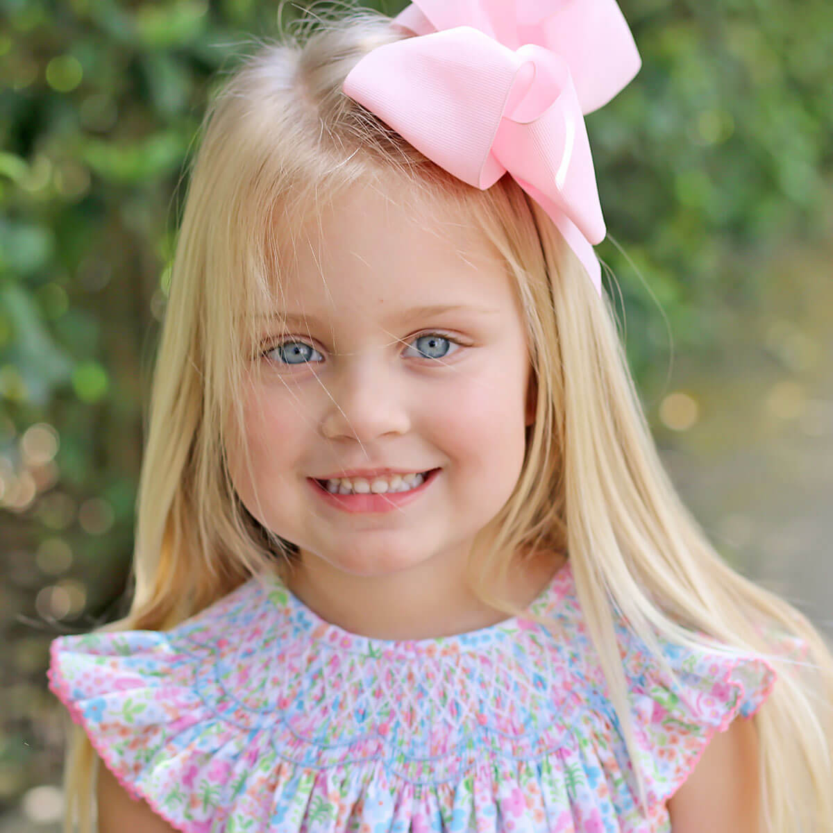 Spring Garden Smocked Dress