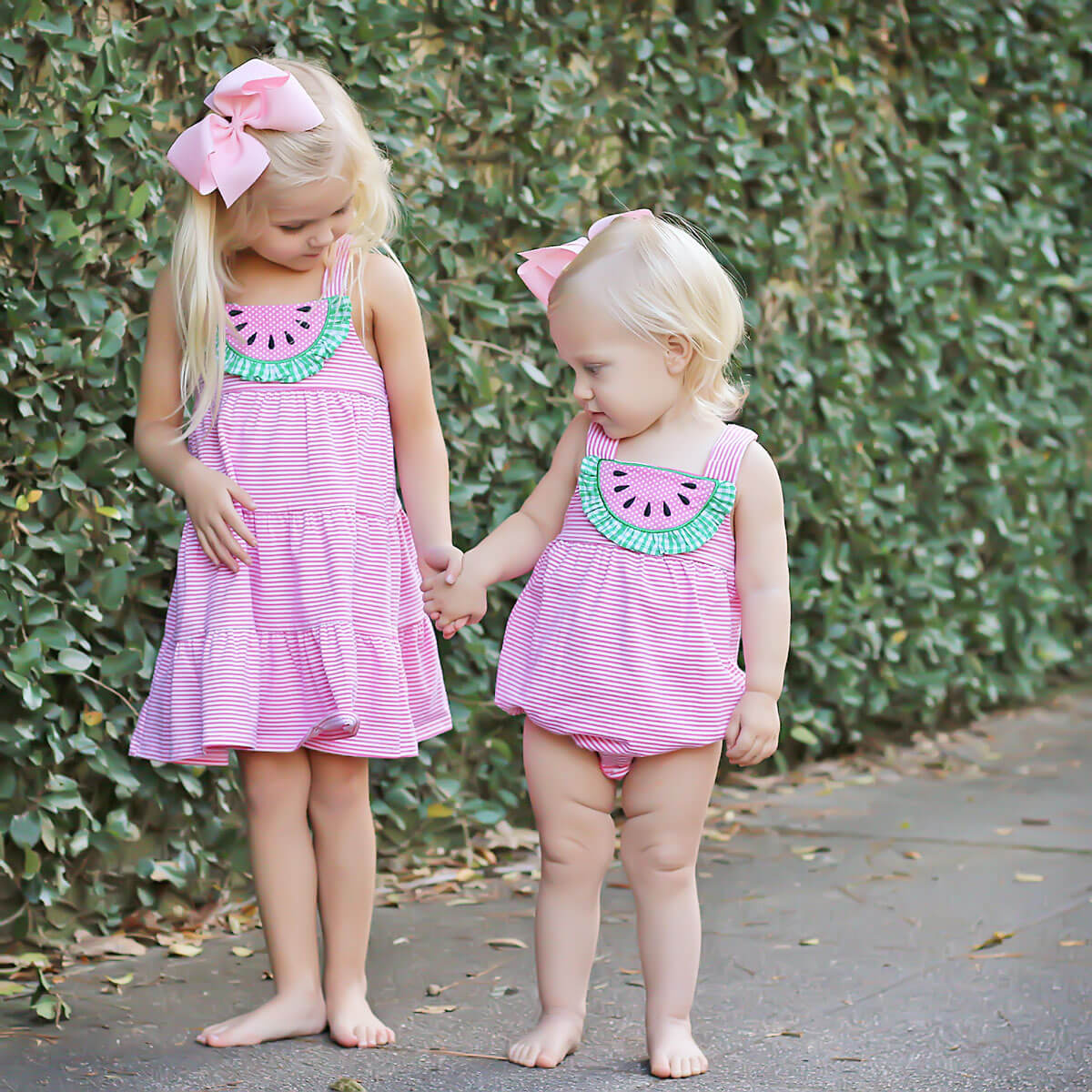 Pink Stripe Watermelon Mia Bubble