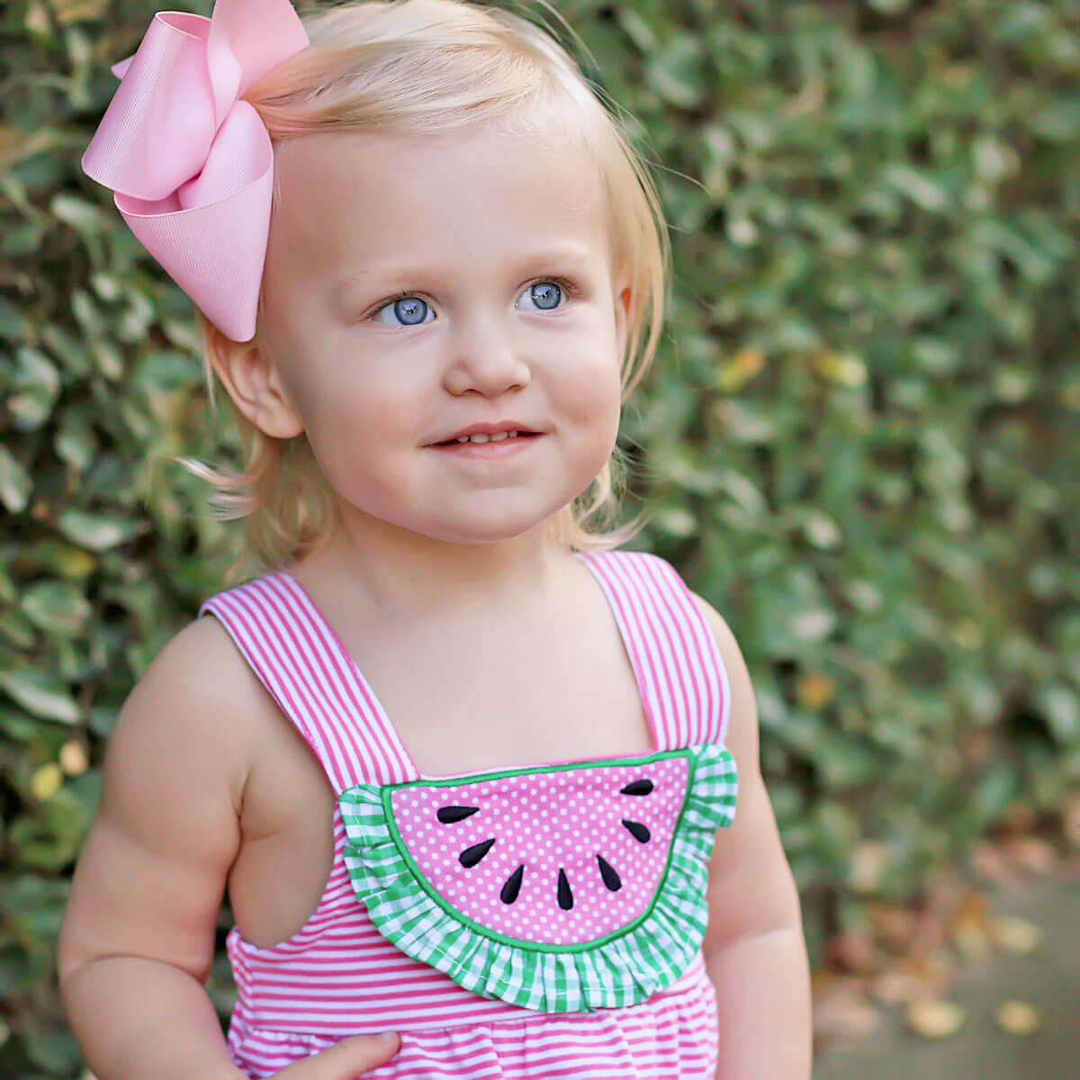 Pink Stripe Watermelon Mia Bubble