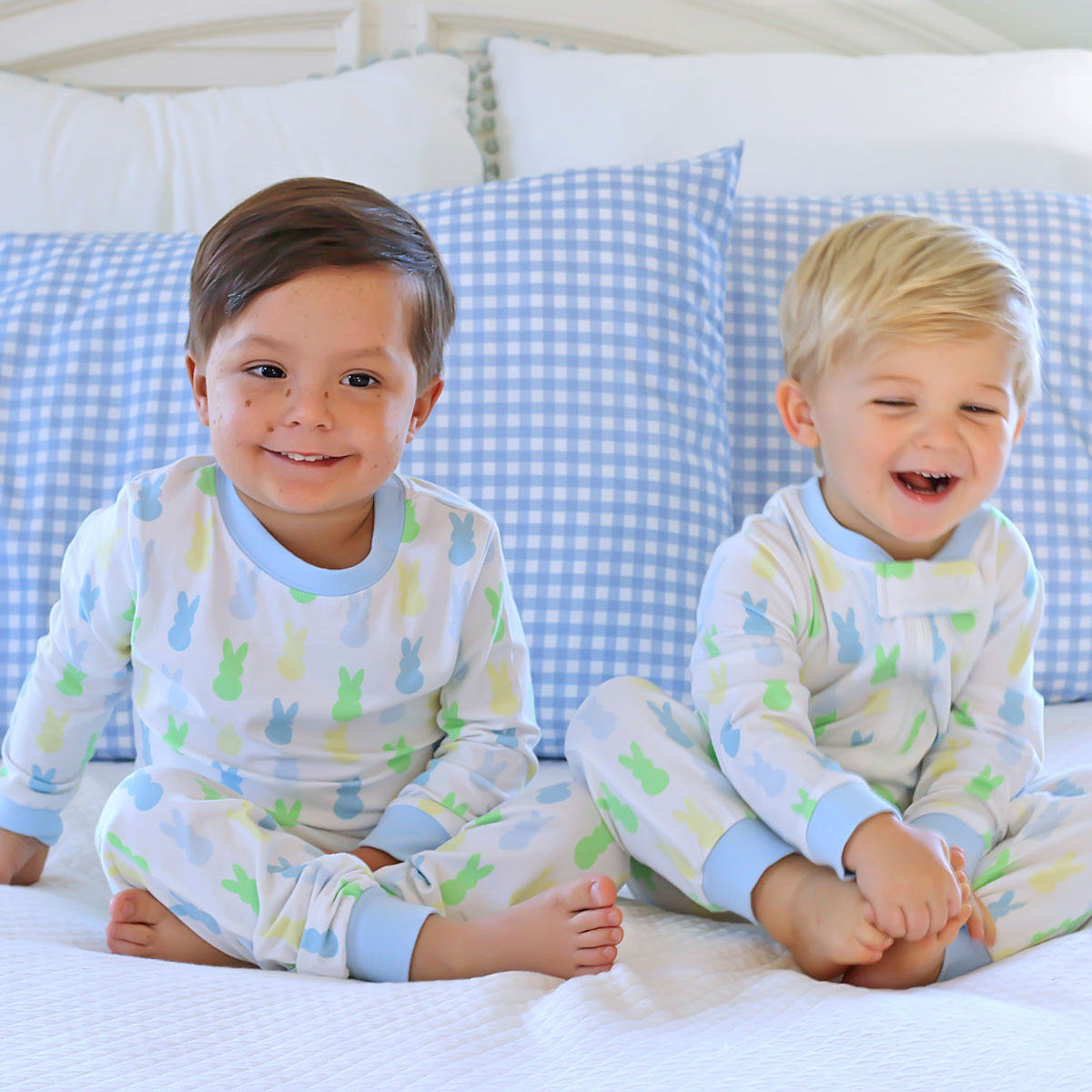 Colorful Peeps Blue Zip Sleeper