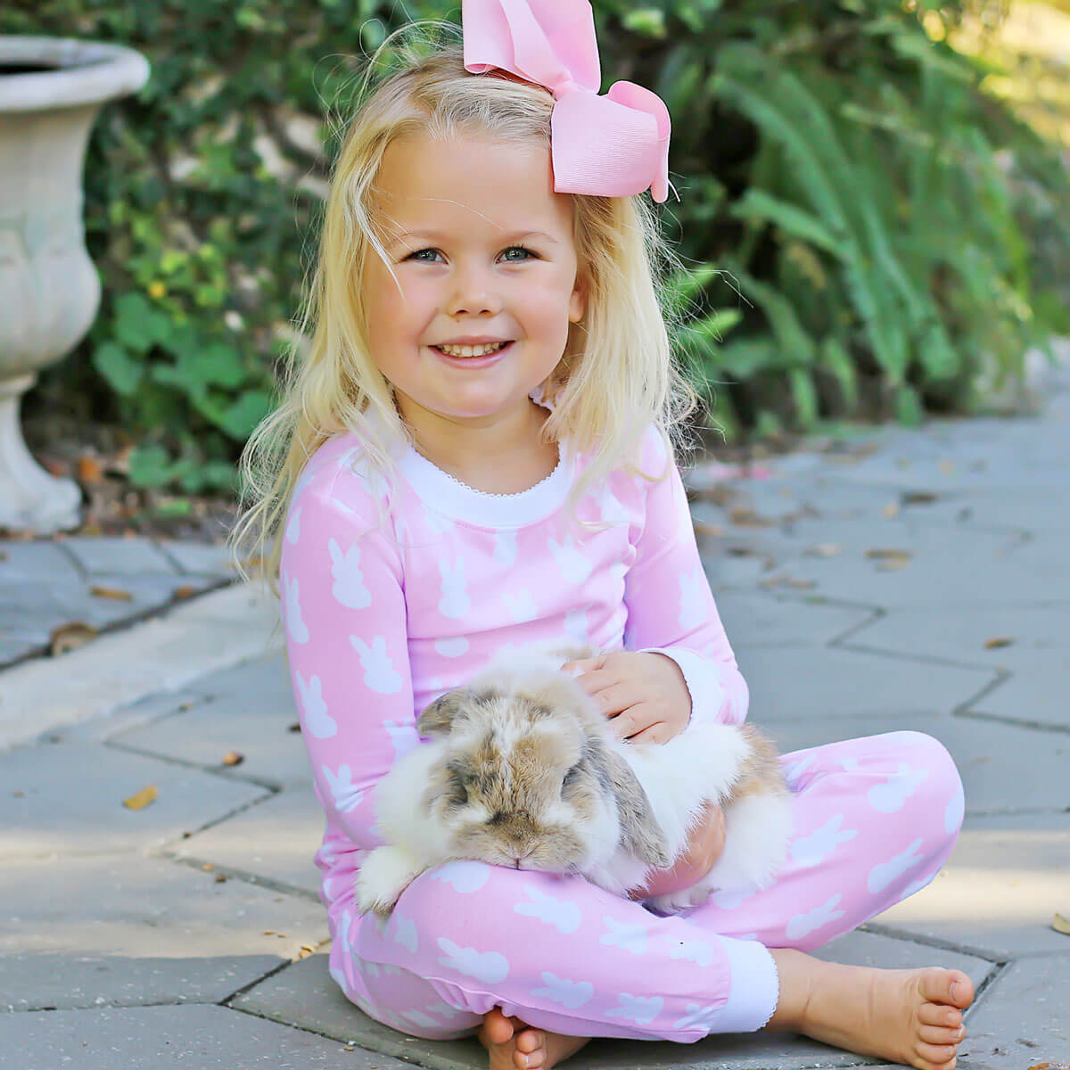 Bunny Peeps Pink Pajamas