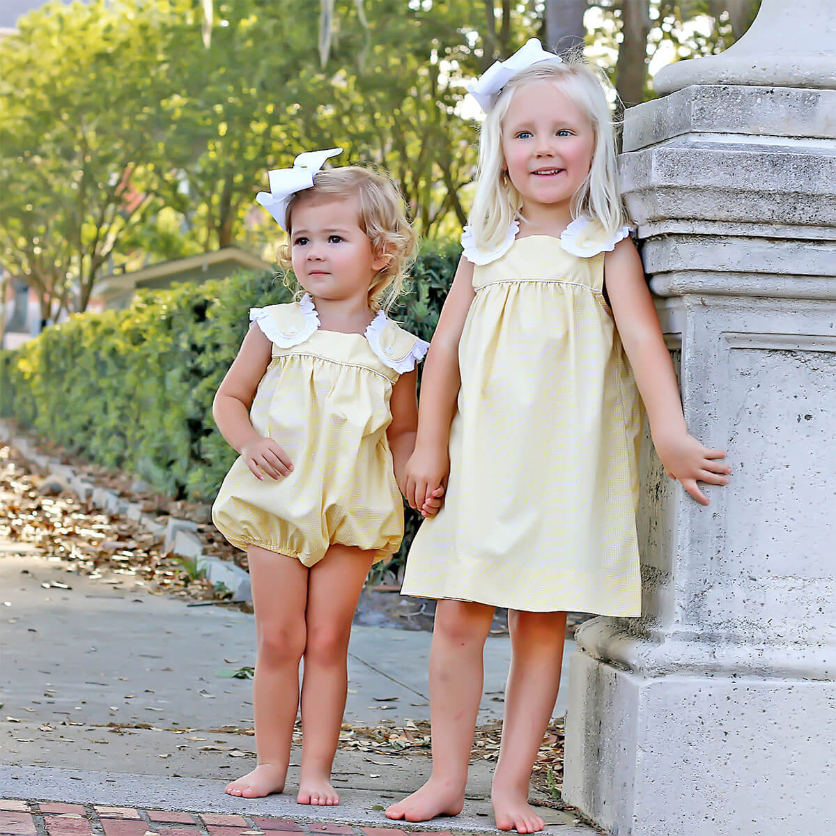 Yellow Gingham Lulu Bubble