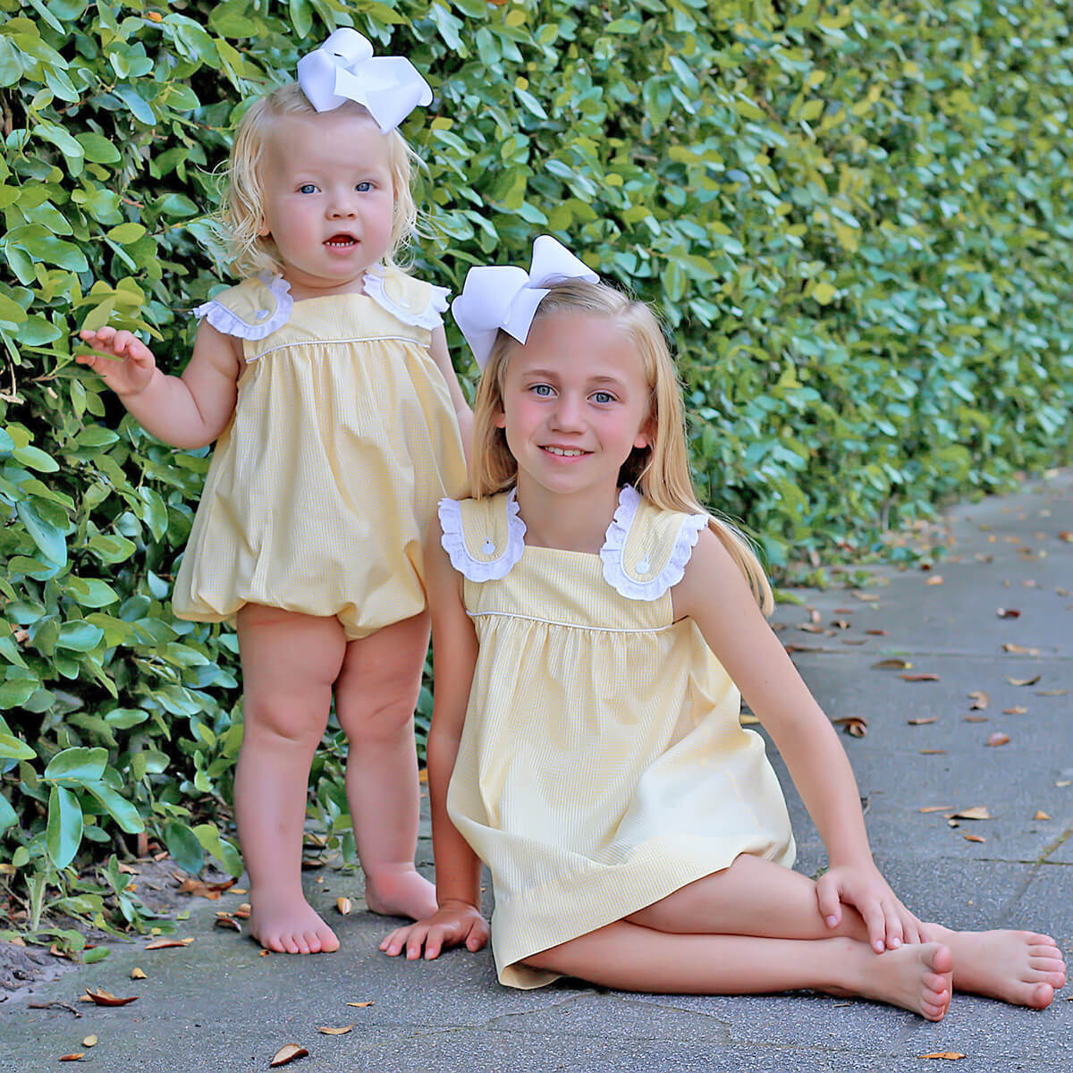 Yellow Gingham Lulu Bubble