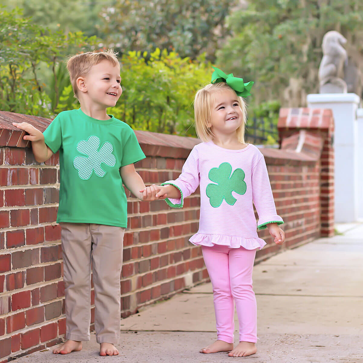 Shamrock Pink Stripe Milly Legging Set