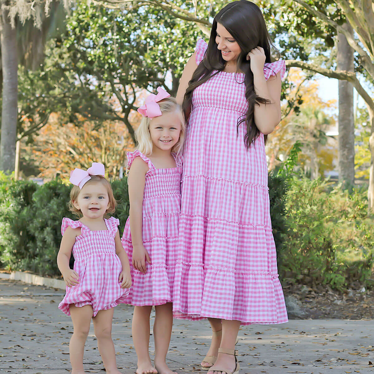 Pink Gingham Willow Bubble