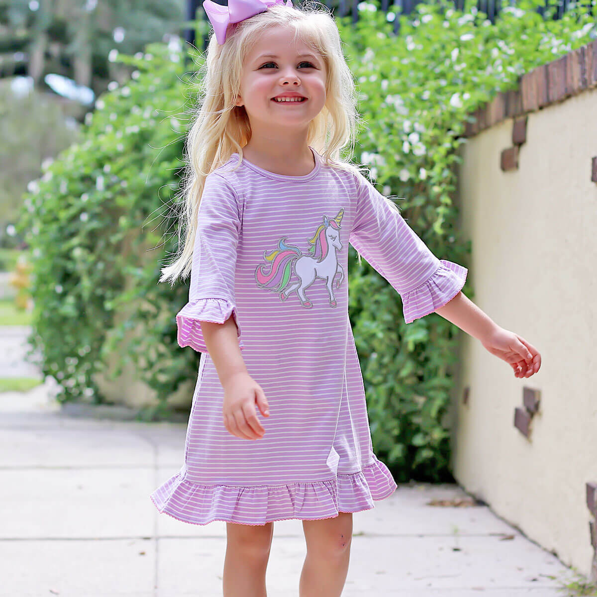 Magical Unicorn Ruffle Milly Dress
