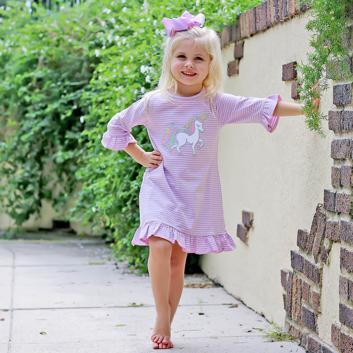Magical Unicorn Ruffle Milly Dress