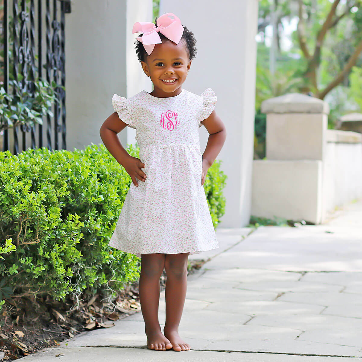 Sweet Rose Pink Floral Anna Dress