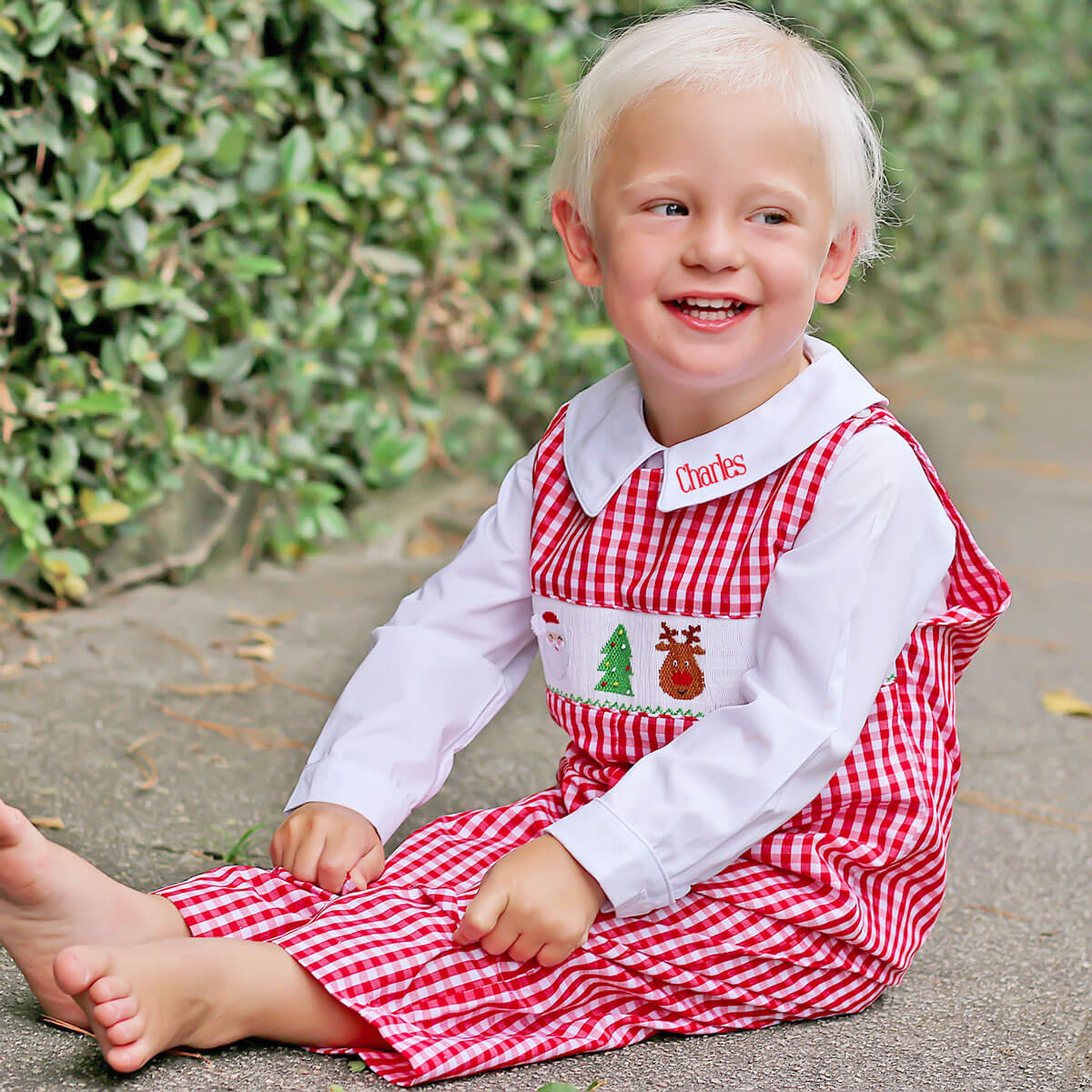Christmas Smocked Longall