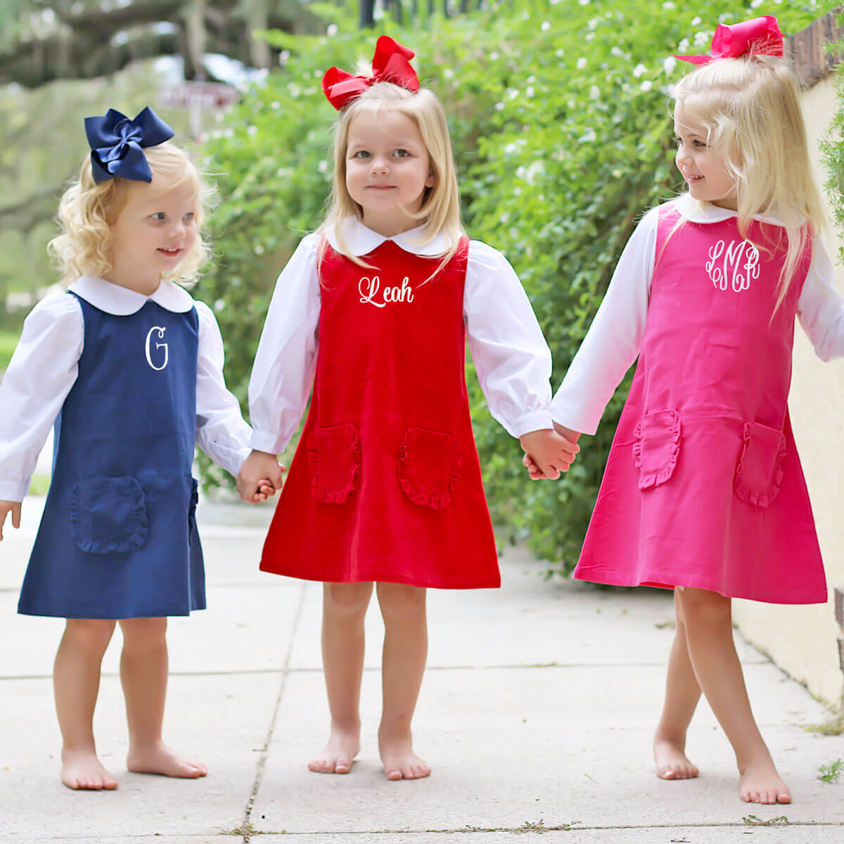 Red Corduroy Graycen Jumper Dress