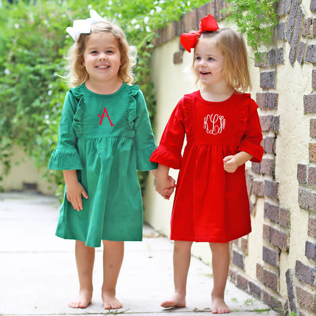Green Corduroy Olivia Dress