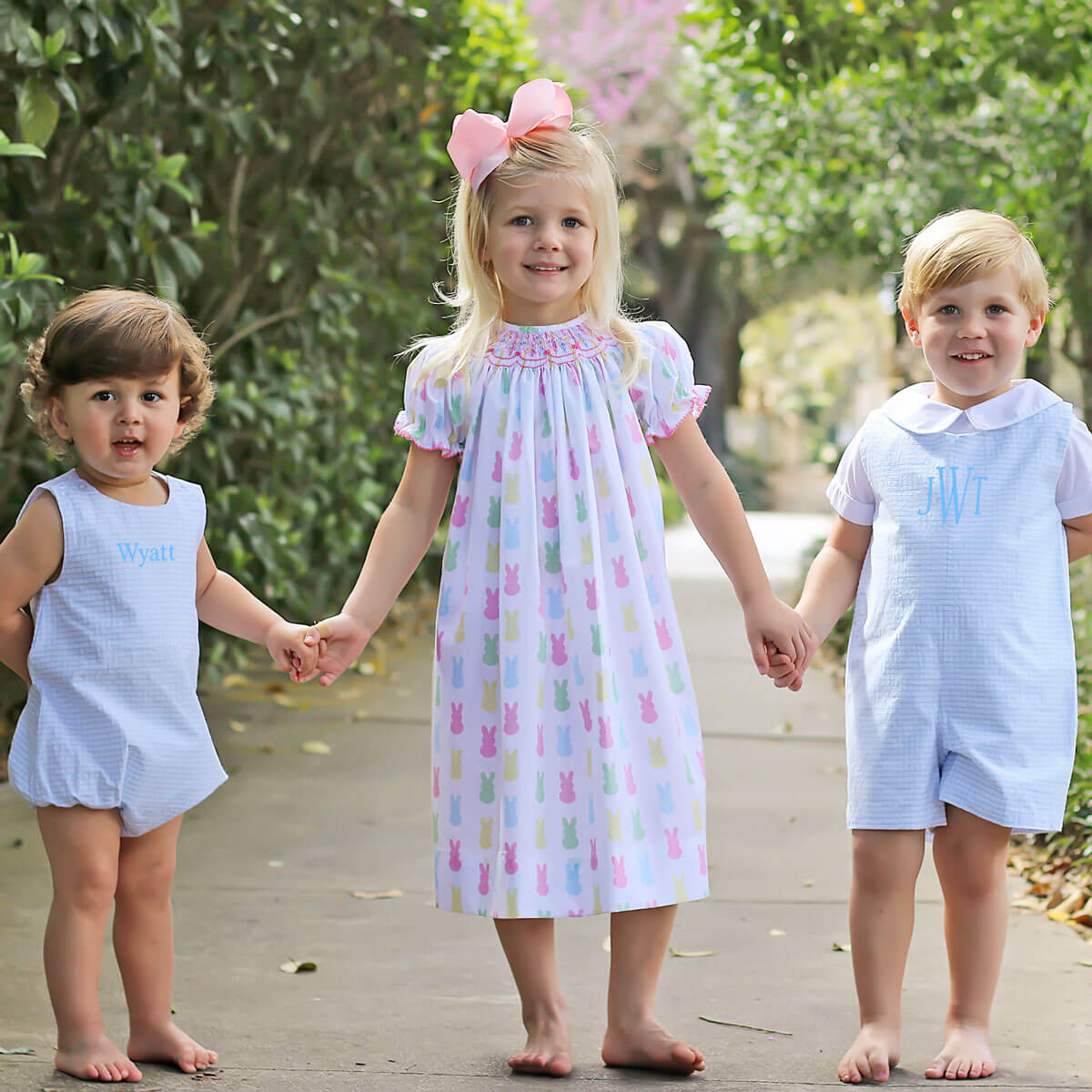 Blue Seersucker Jon Jon