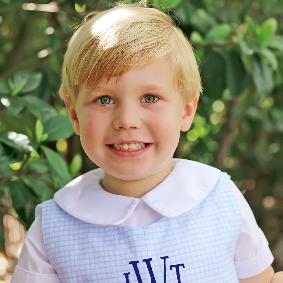 Blue Seersucker Jon Jon