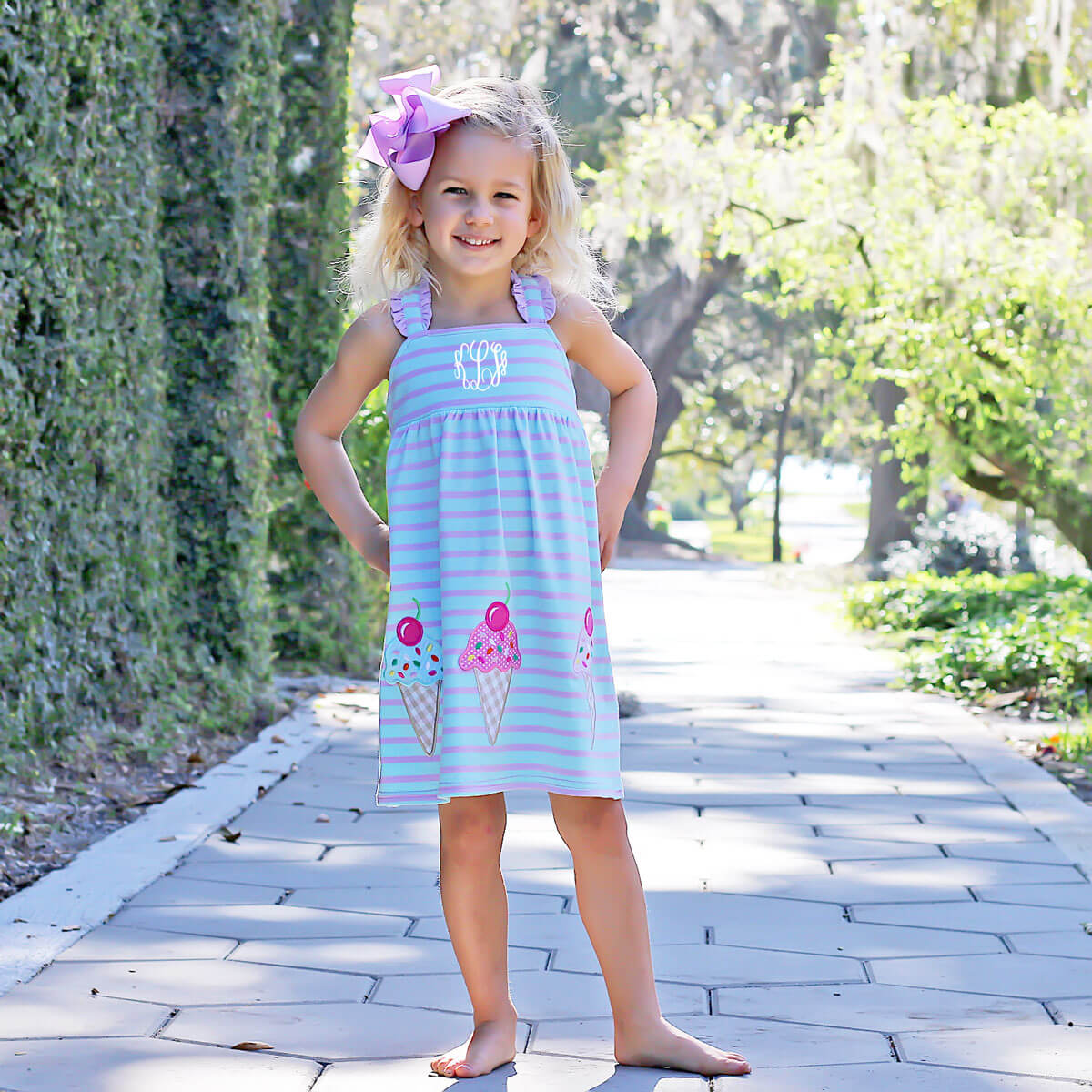 Ice Cream Stripe Mia Dress