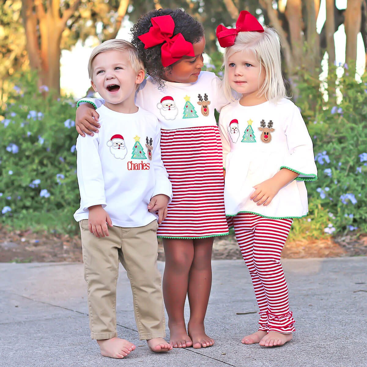Christmas Cheer White Long Sleeve Shirt