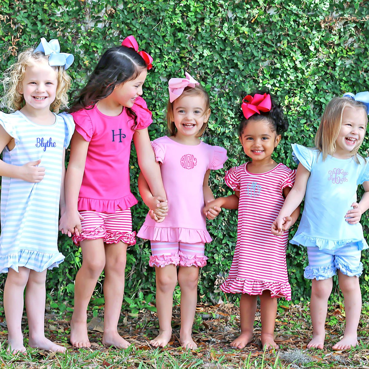 Light Blue Wide Stripe Milly Dress