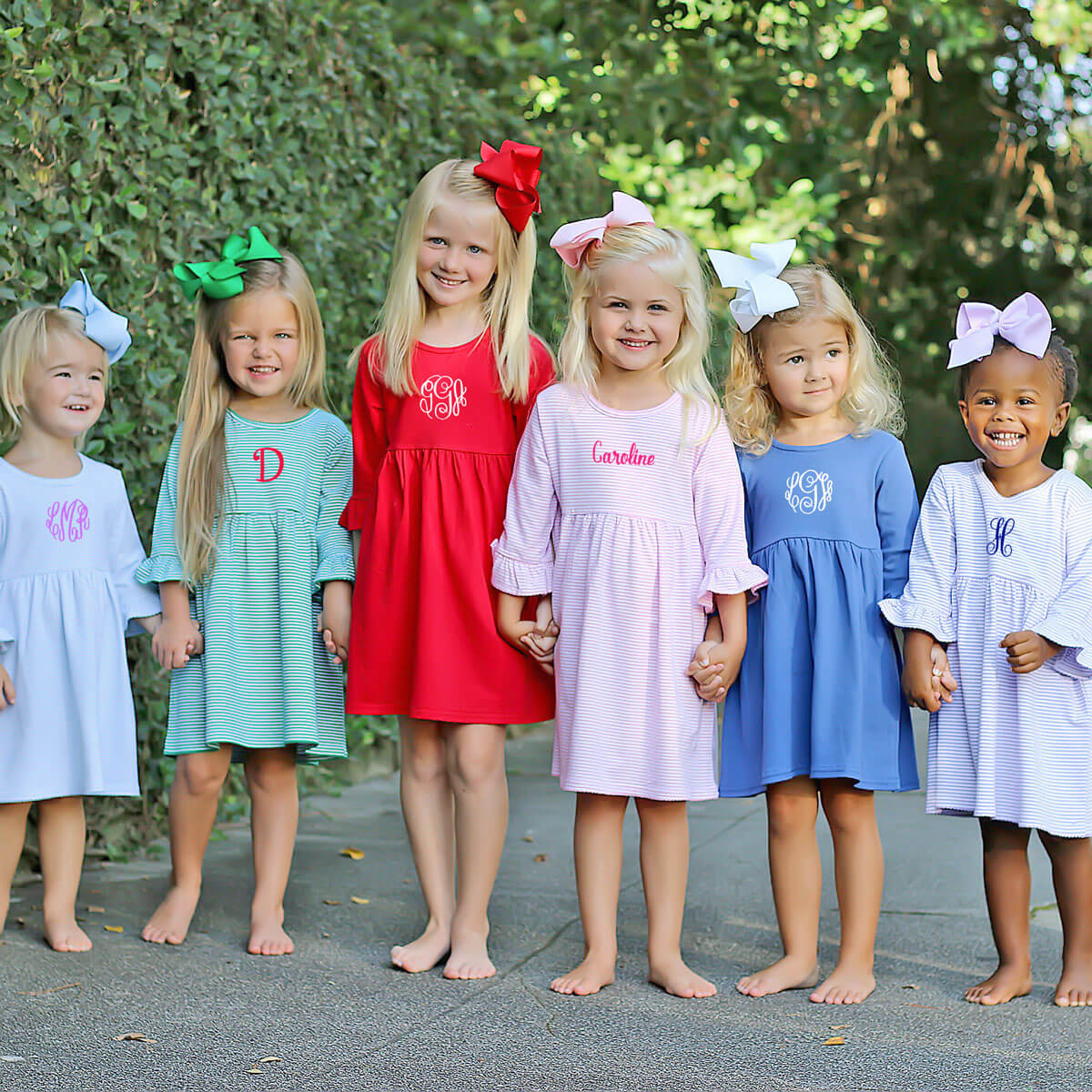 Green Stripe Sophia Dress