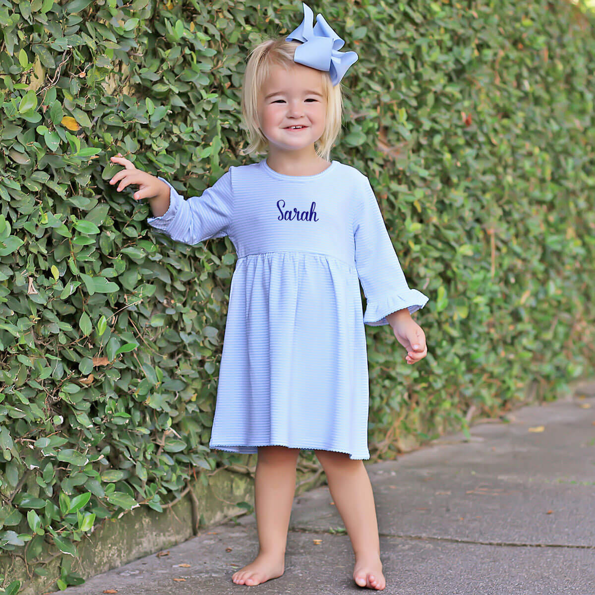 Blue Stripe Sophia Dress