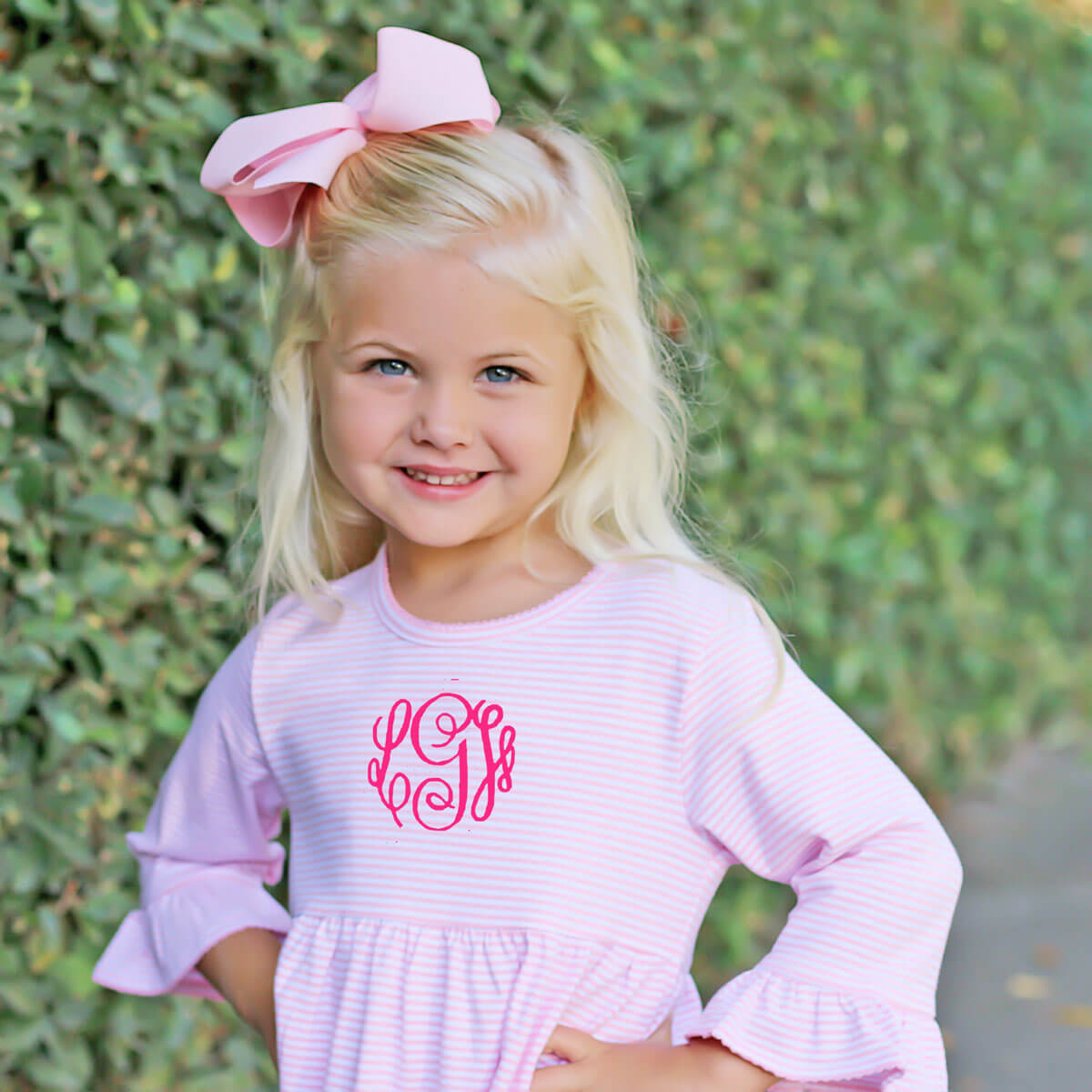 Pink Stripe Sophia Dress