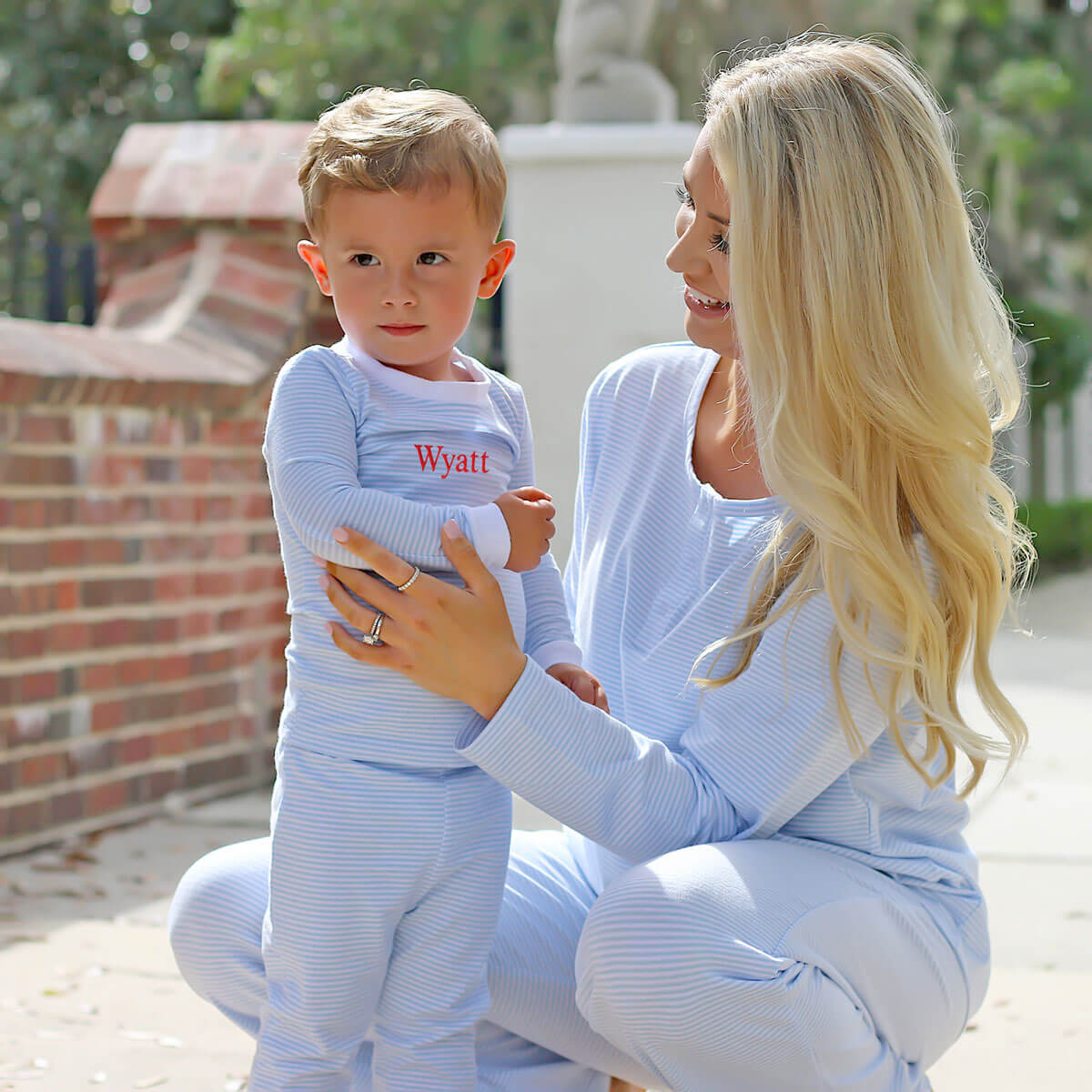 Light Blue Stripe Pajamas