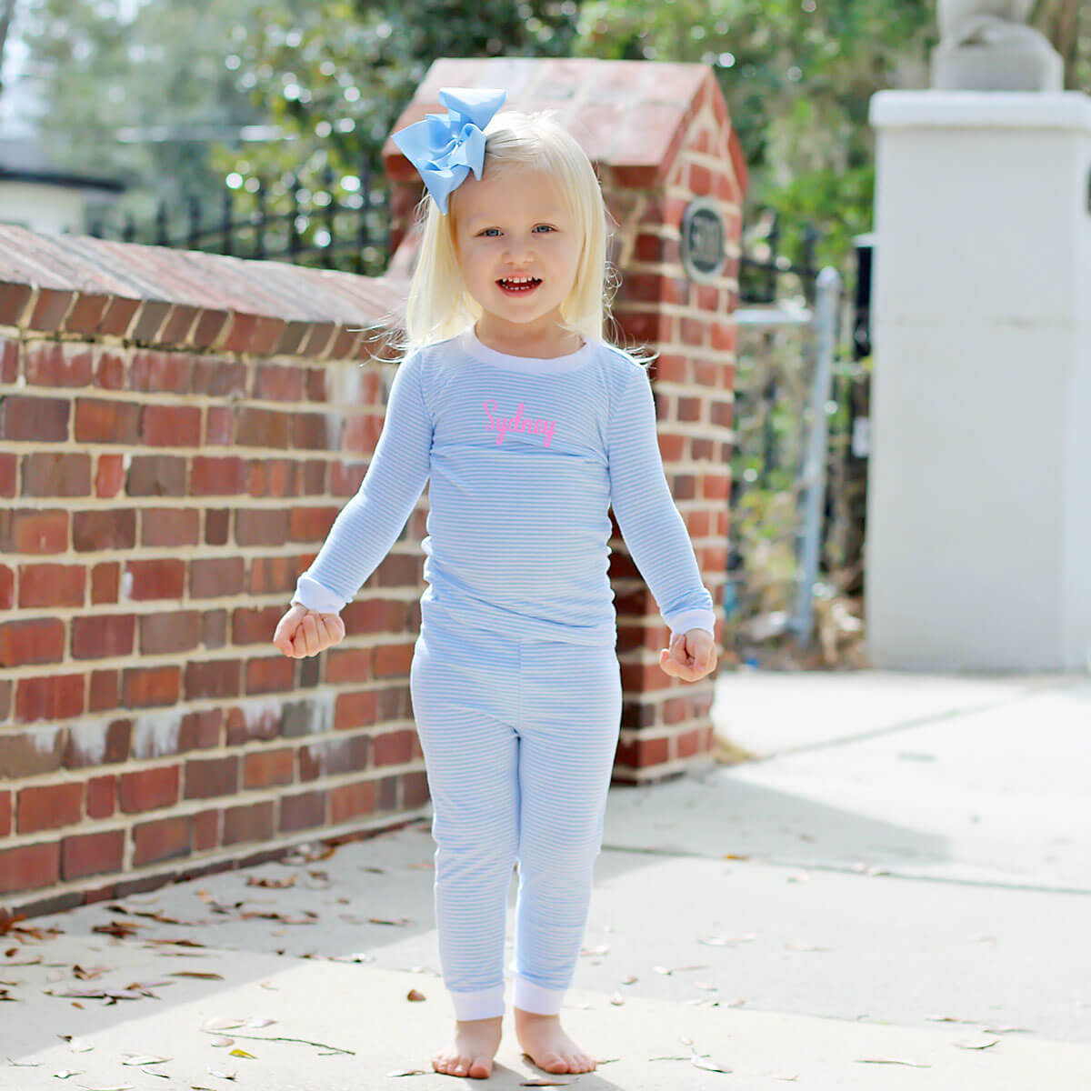 Light Blue Stripe Pajamas