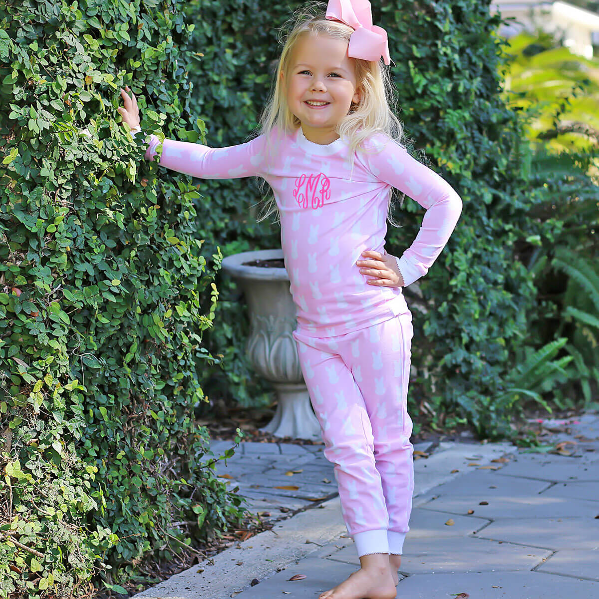 Bunny Peeps Pink Pajamas