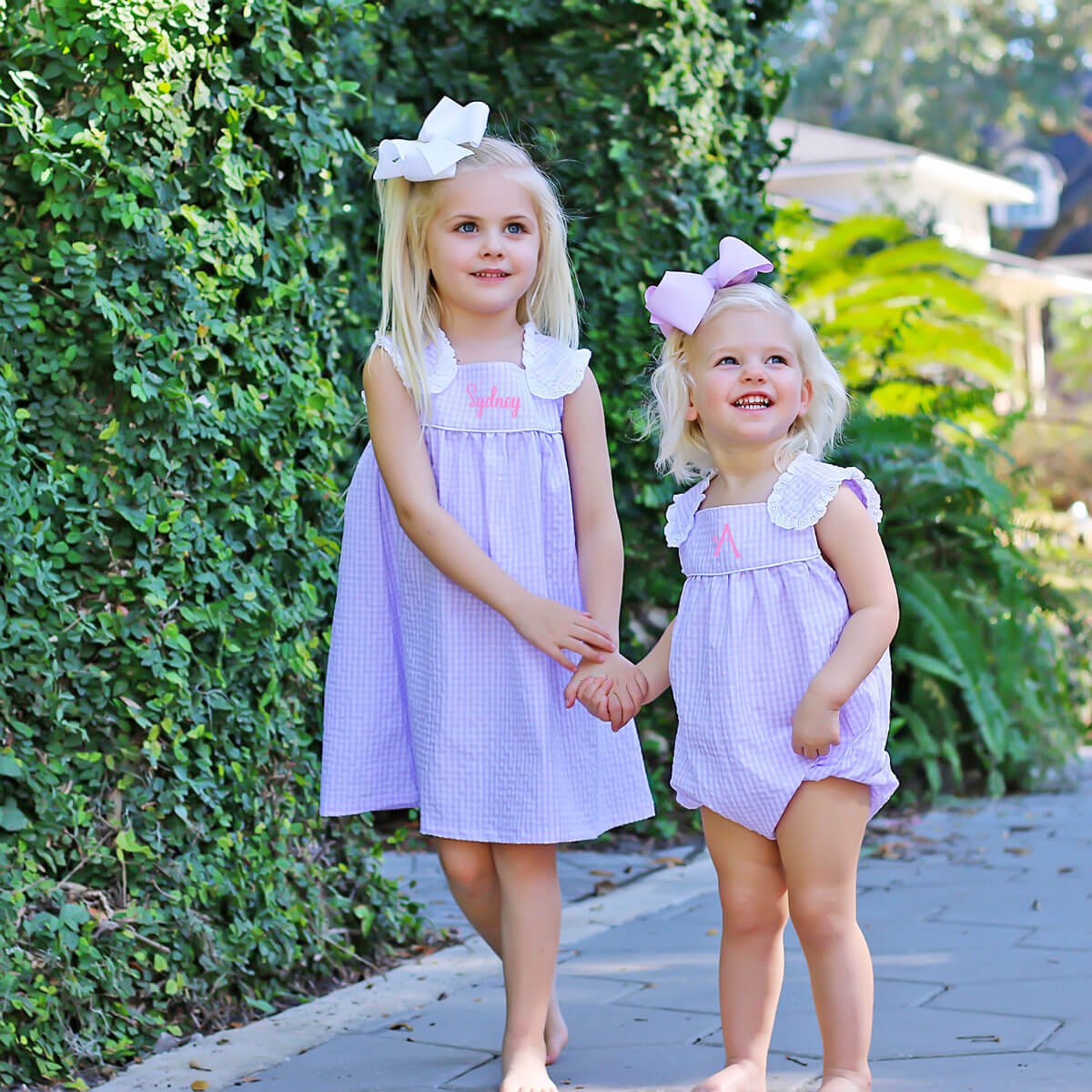Purple Gingham Lulu Bubble