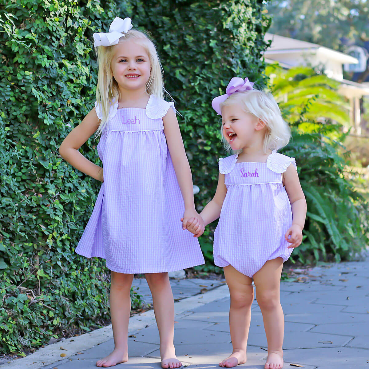 Purple Gingham Lulu Bubble