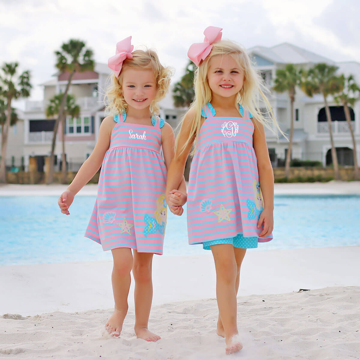 Under The Sea Mermaid Pink Knit Dress