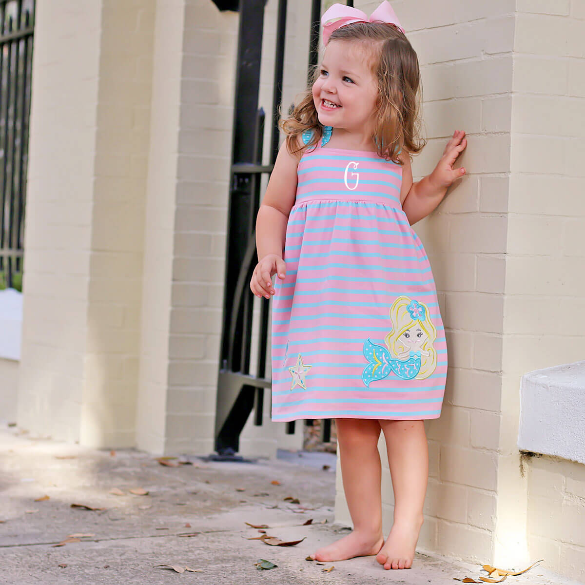 Under The Sea Mermaid Pink Knit Dress
