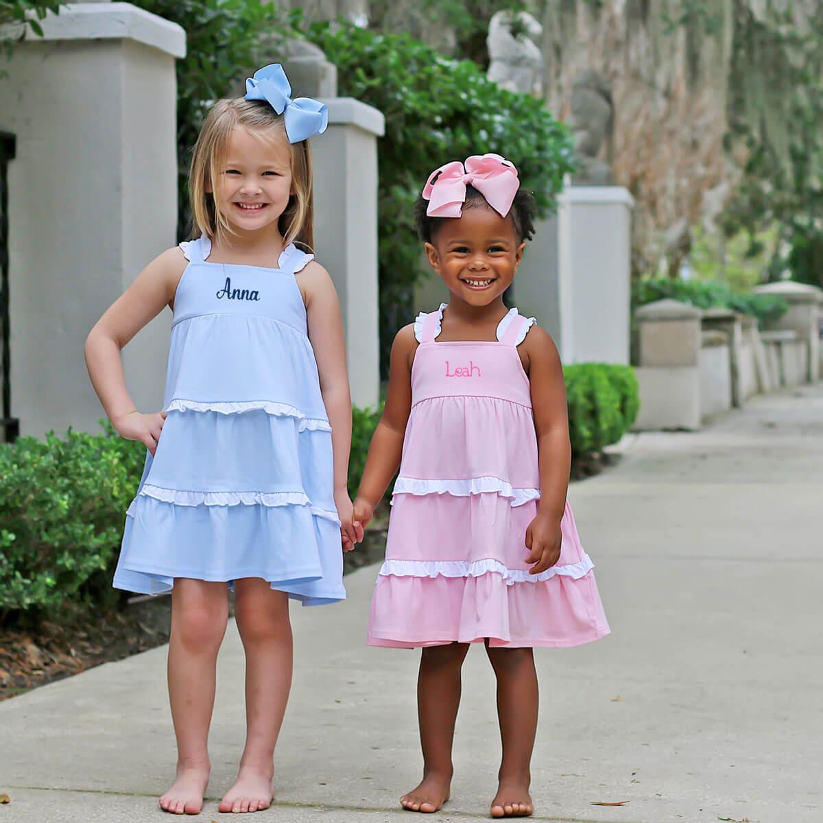 Callie Tiered Ruffle Dress Pink