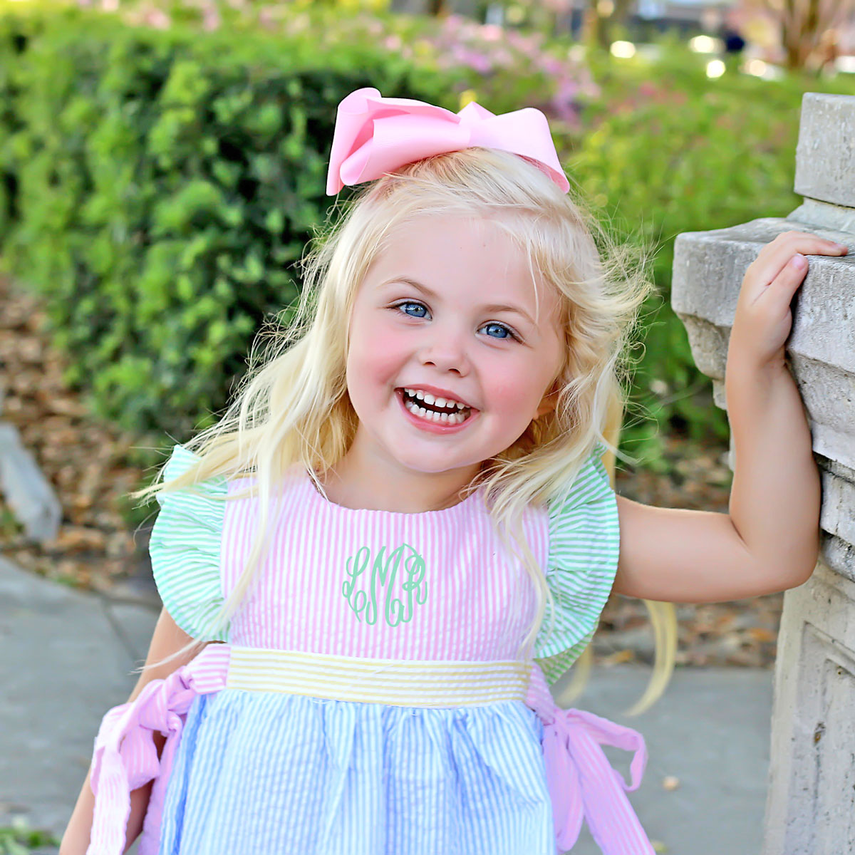 Multi Stripe Seersucker Avery Dress