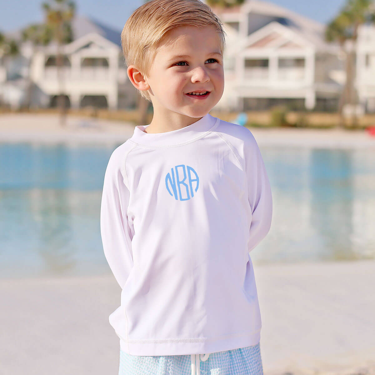 Sea Island White Rash Guard