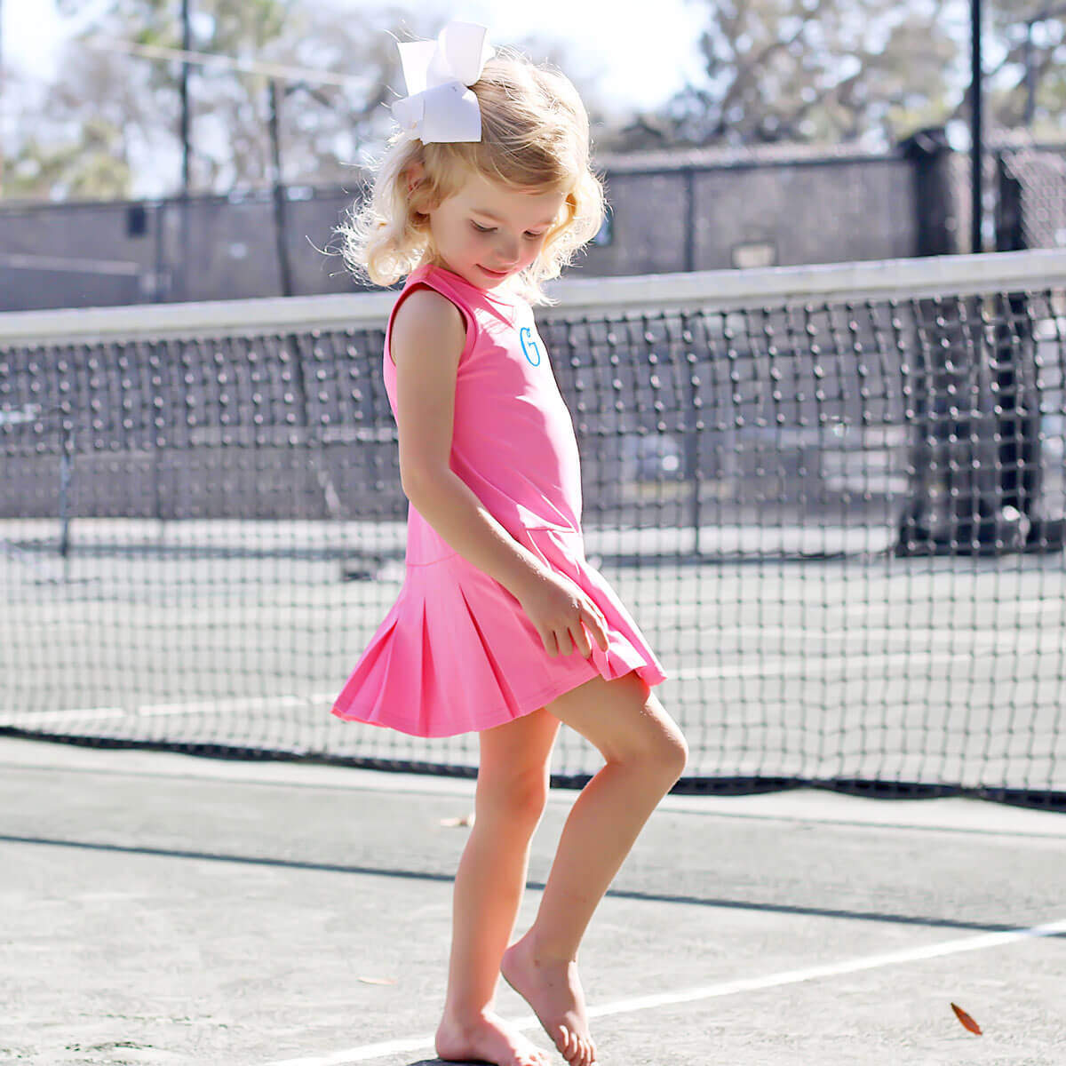 Hot Pink Tennis Dress