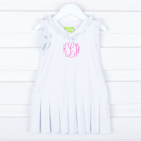White Ruffle Tennis Dress