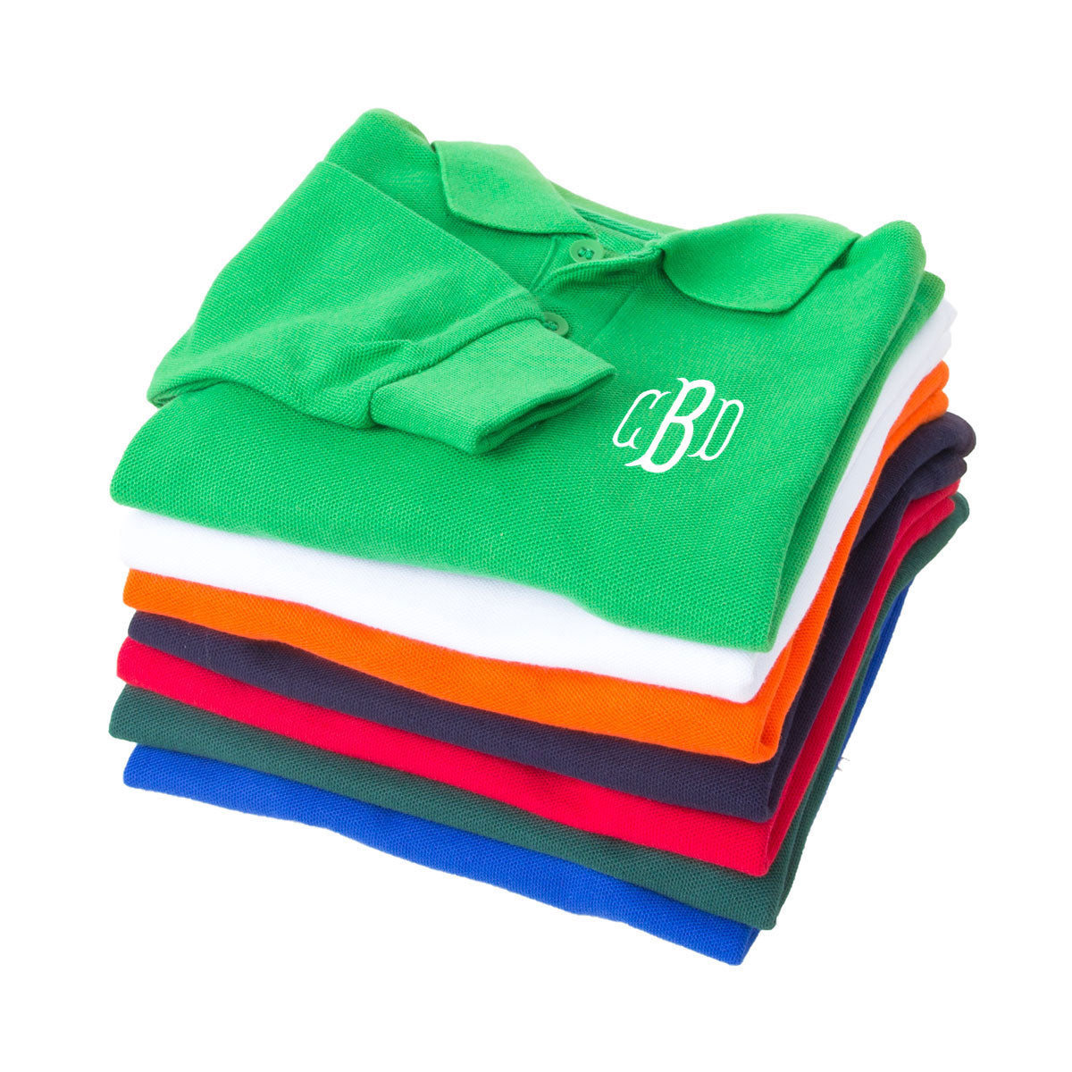 Monogram Long Sleeve Polo Shirt