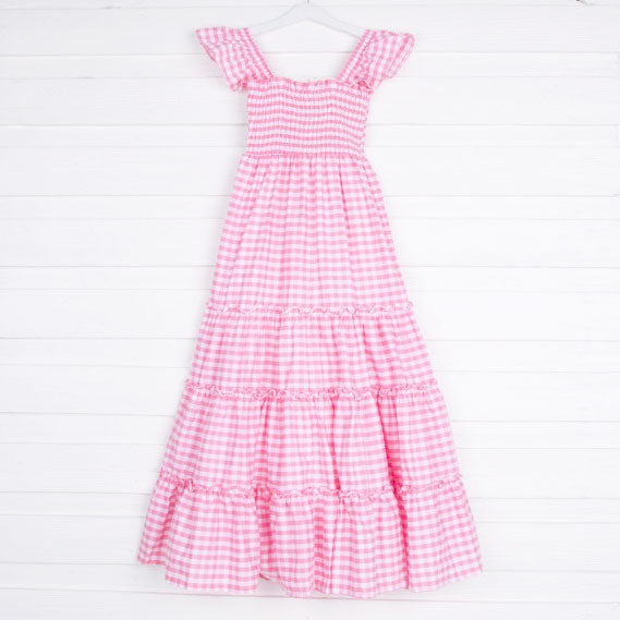 Pink Gingham Willow Women's Dress