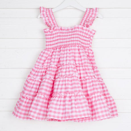 Pink Gingham Willow Dress
